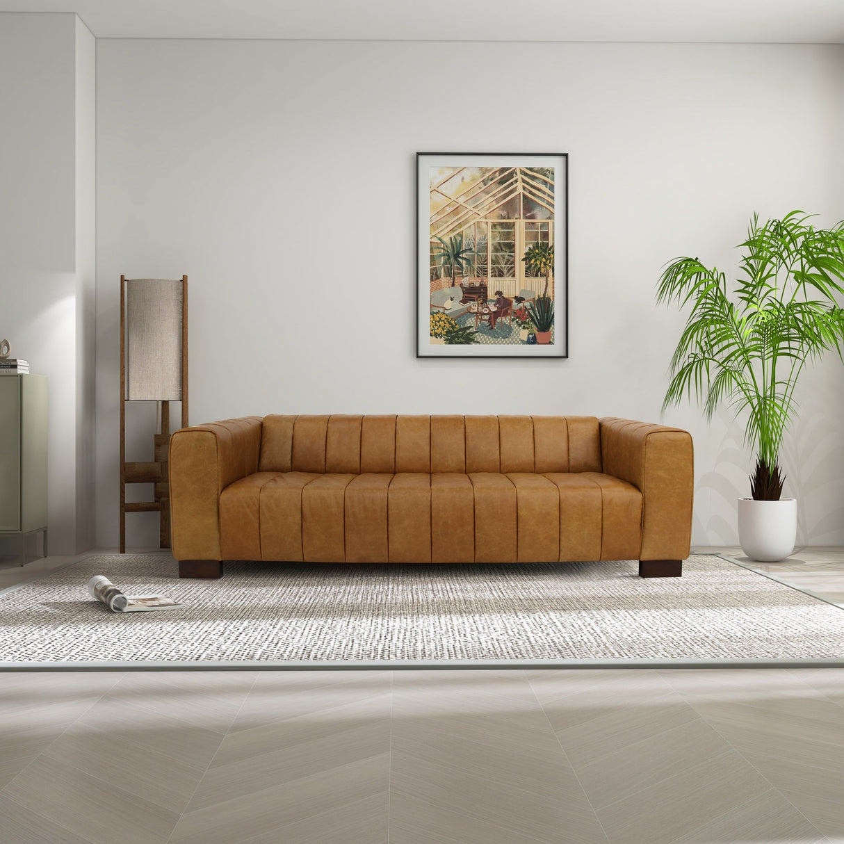 Dixon - Waxy Sofa - Tan by Ashcroft Furniture | Bel Furniture