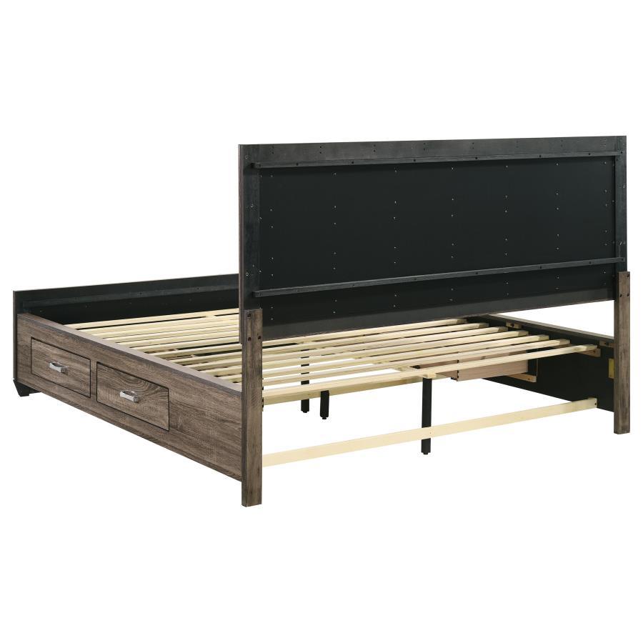 Kauffman - Wood Storage Panel Bed by CoasterEveryday | Bel Furniture