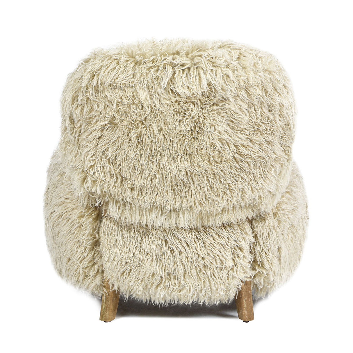 Enchante - New Zealand Sheepskin Accent Arm Chair - Taupe / Natural by Jennifer Taylor Home | Bel Furniture