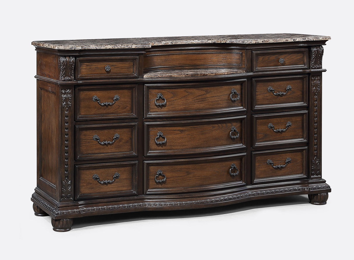 Stanley - Bedroom Dresser Dark Brown Dressers by Crown Mark | Bel Furniture