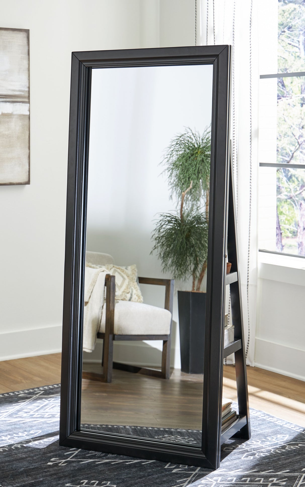 Evesen - Floor Standing Mirror/Storage by Signature Design by Ashley® | Bel Furniture