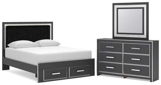 Zuraleus - Upholstered Panel Platform Storage Bedroom Set