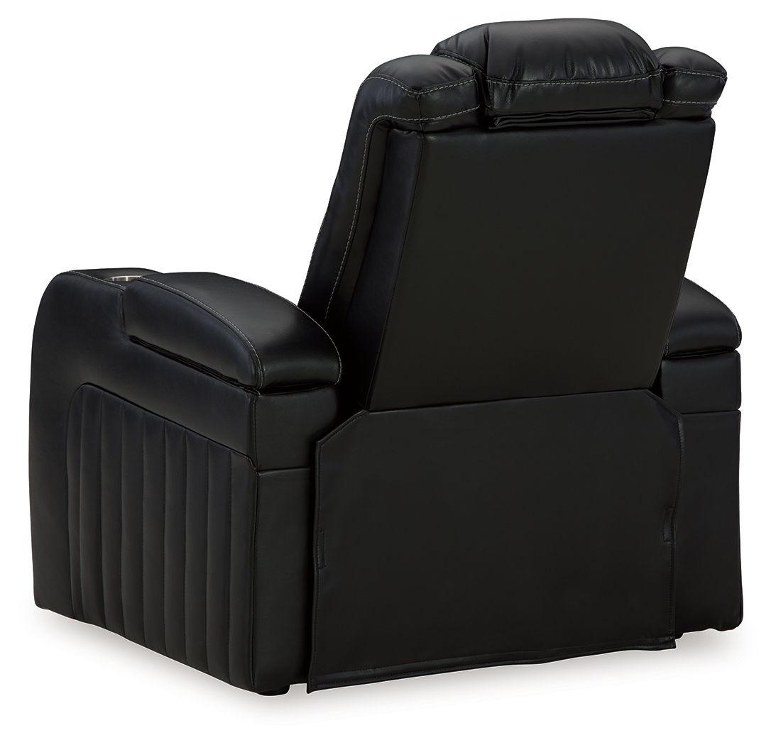 Caveman Den - Midnight - Power Recliner/ Adj Headrest by Signature Design by Ashley® | Bel Furniture