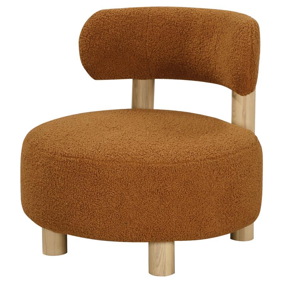 Zonie - Boucle Upholstered Barrel Back Accent Chair by CoasterEveryday | Bel Furniture