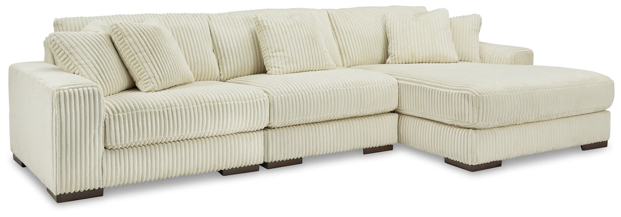 Lindyn - Sectional Beige 3 Pc. Right Arm Facing Corner Chaise Sectional by Signature Design by Ashley® | Bel Furniture
