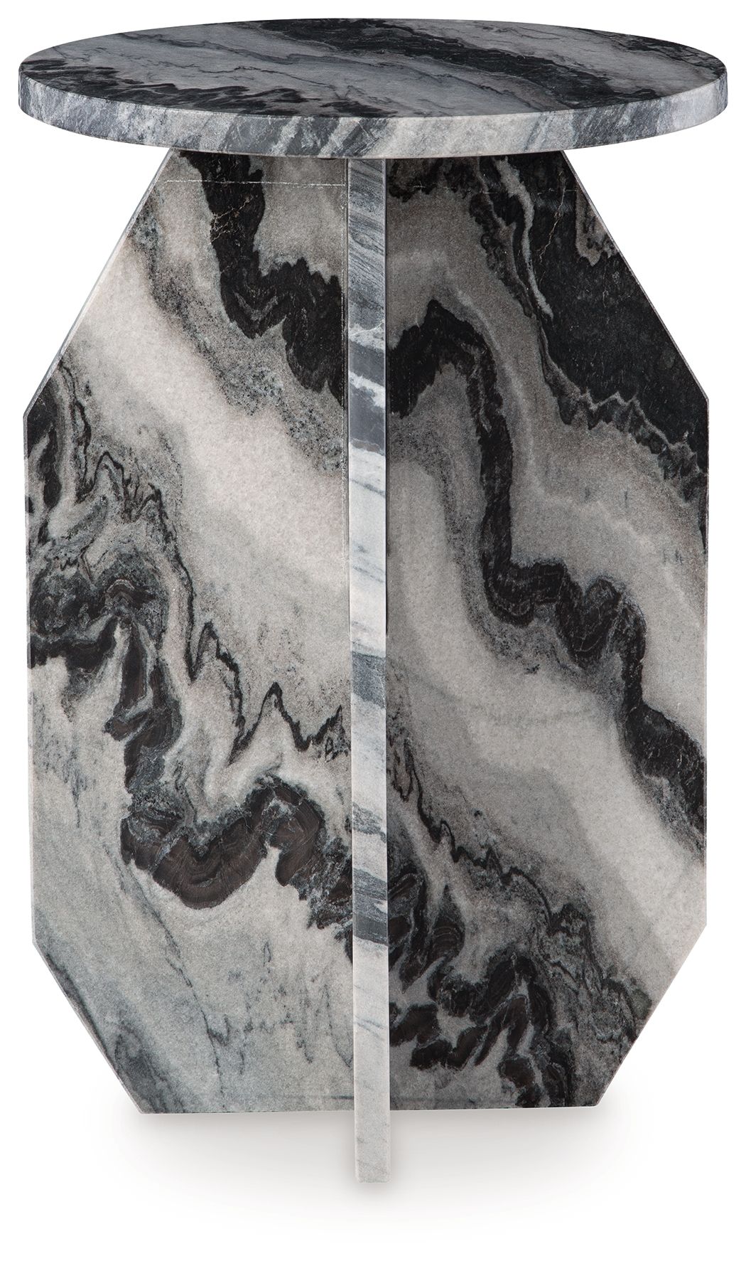 Wrenlane - Black / White / Taupe - Accent Table by Signature Design by Ashley® | Bel Furniture