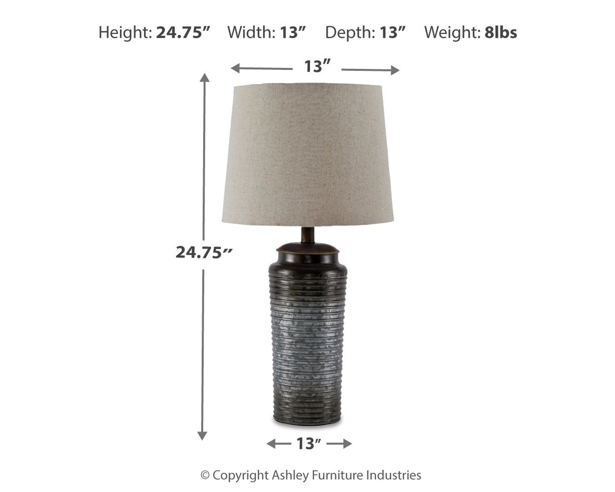 Norbert - Metal Table Lamp (Set of 2) - Gray
