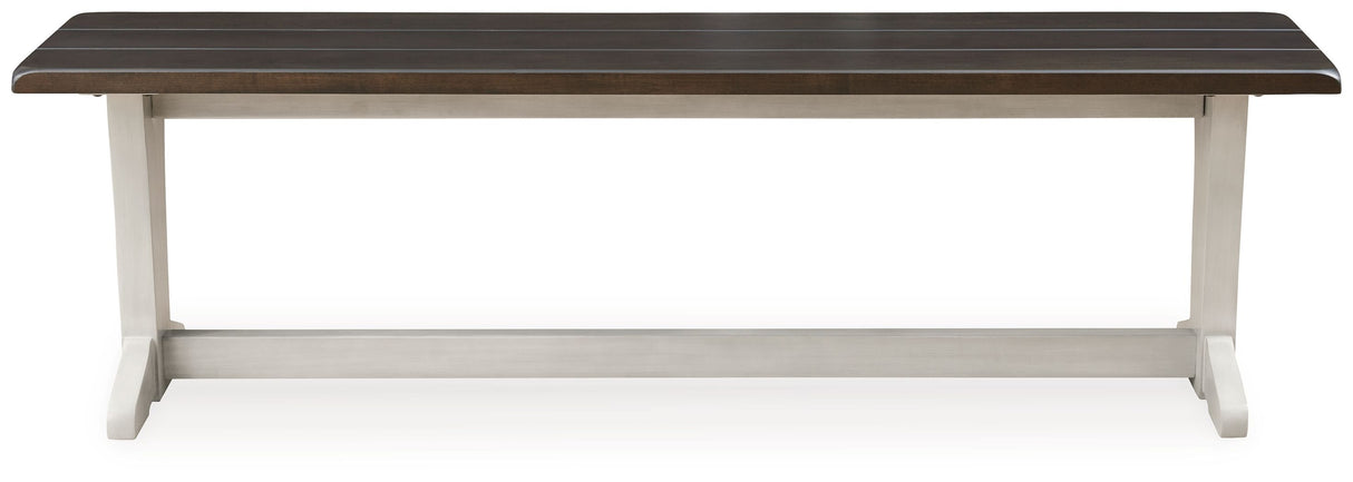 Darborn - Gray / Brown - Large Dining Room Bench by Signature Design by Ashley® | Bel Furniture