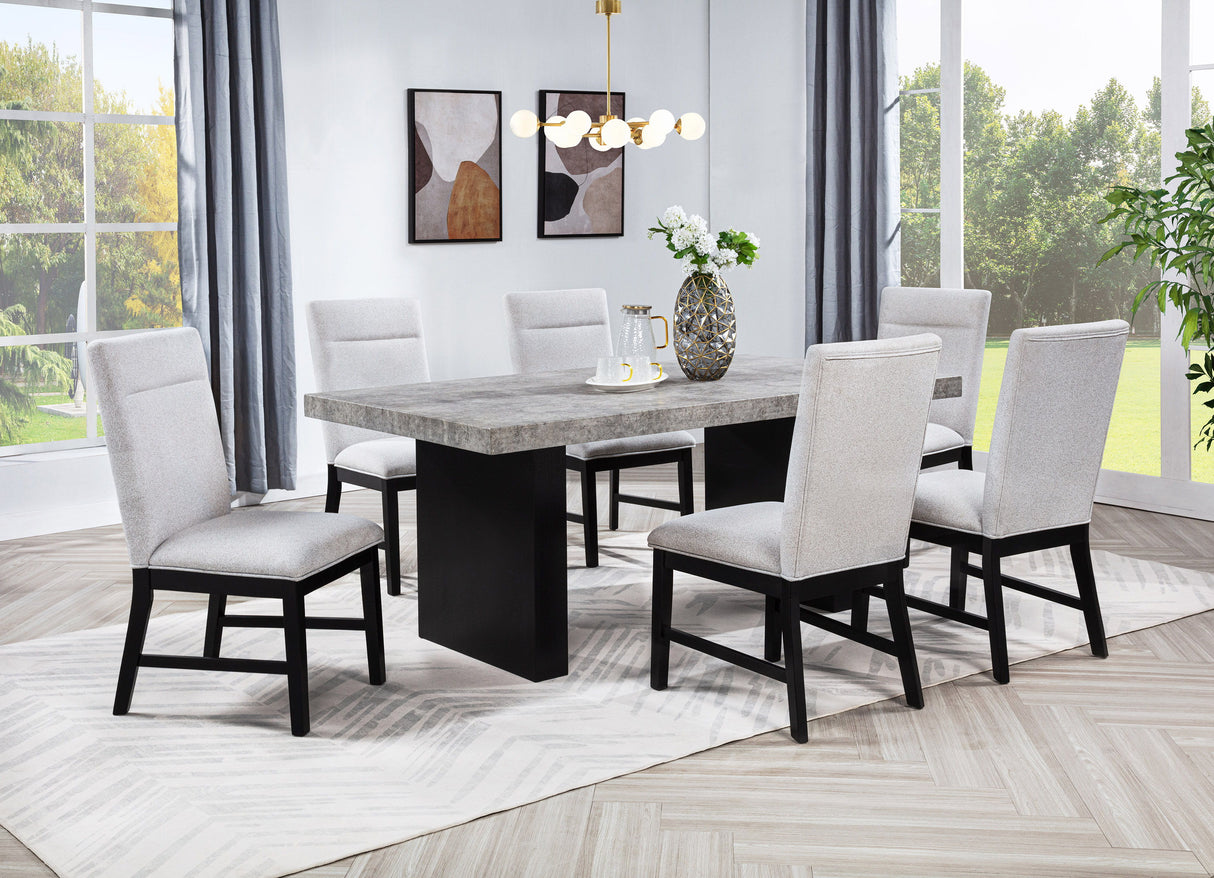 Sebastian - Side Chair (Set of 2) - Black / Gray by Crown Mark | Bel Furniture