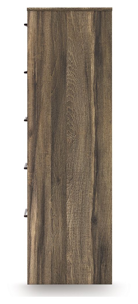 Elbrim - Brown - Five Drawer Chest by Signature Design by Ashley® | Bel Furniture