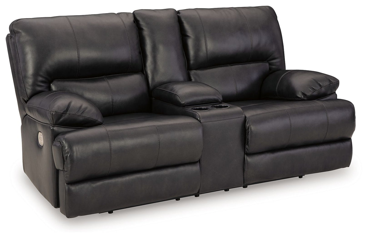 Mountainous - Eclipse - Power Reclining Loveseat With Console /Adj Headrest by Signature Design by Ashley® | Bel Furniture