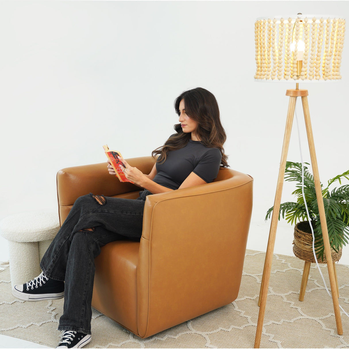 Callan - Swivel Chair - Tan by Ashcroft Furniture | Bel Furniture