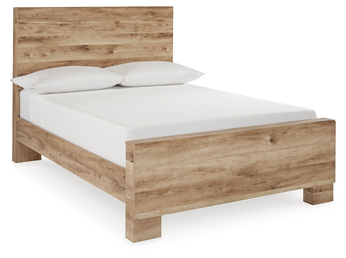 Hyanna - Full Panel Bed - Tan