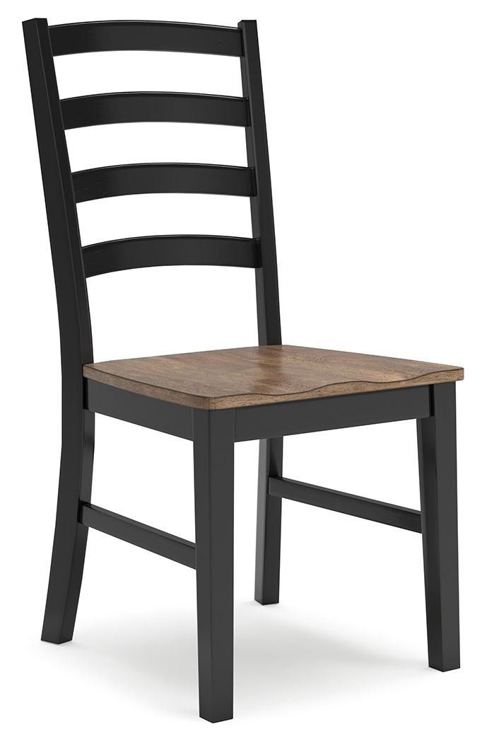 Wildenauer - Brown / Black - Dining Room Side Chair (Set of 2) by Signature Design by Ashley® | Bel Furniture