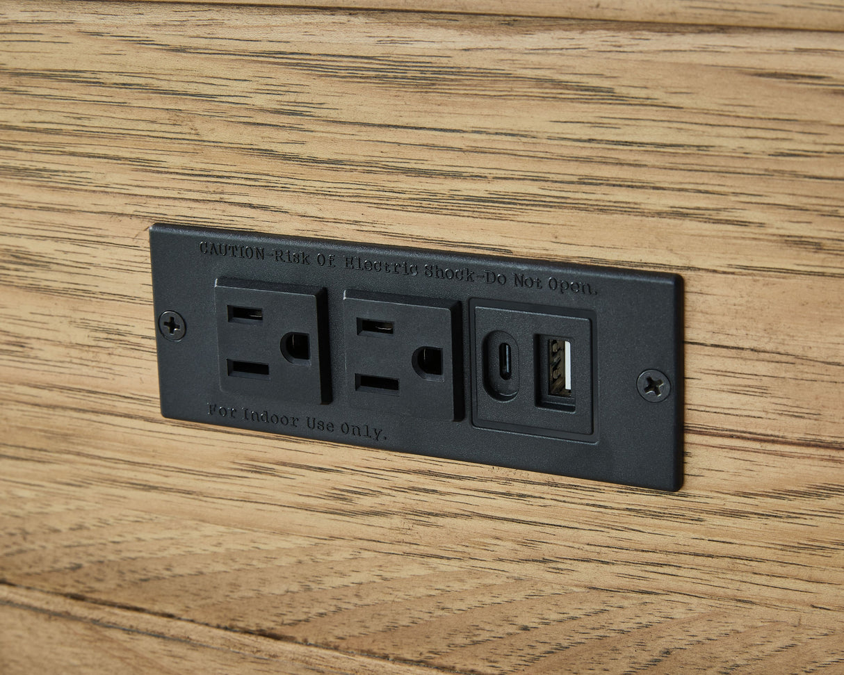 Sharlance - Light Brown - Rectangular End Table by Signature Design by Ashley® | Bel Furniture