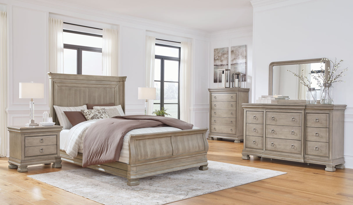 Lexorne - Sleigh Bedroom Set Dark Gray by Signature Design by Ashley® | Bel Furniture
