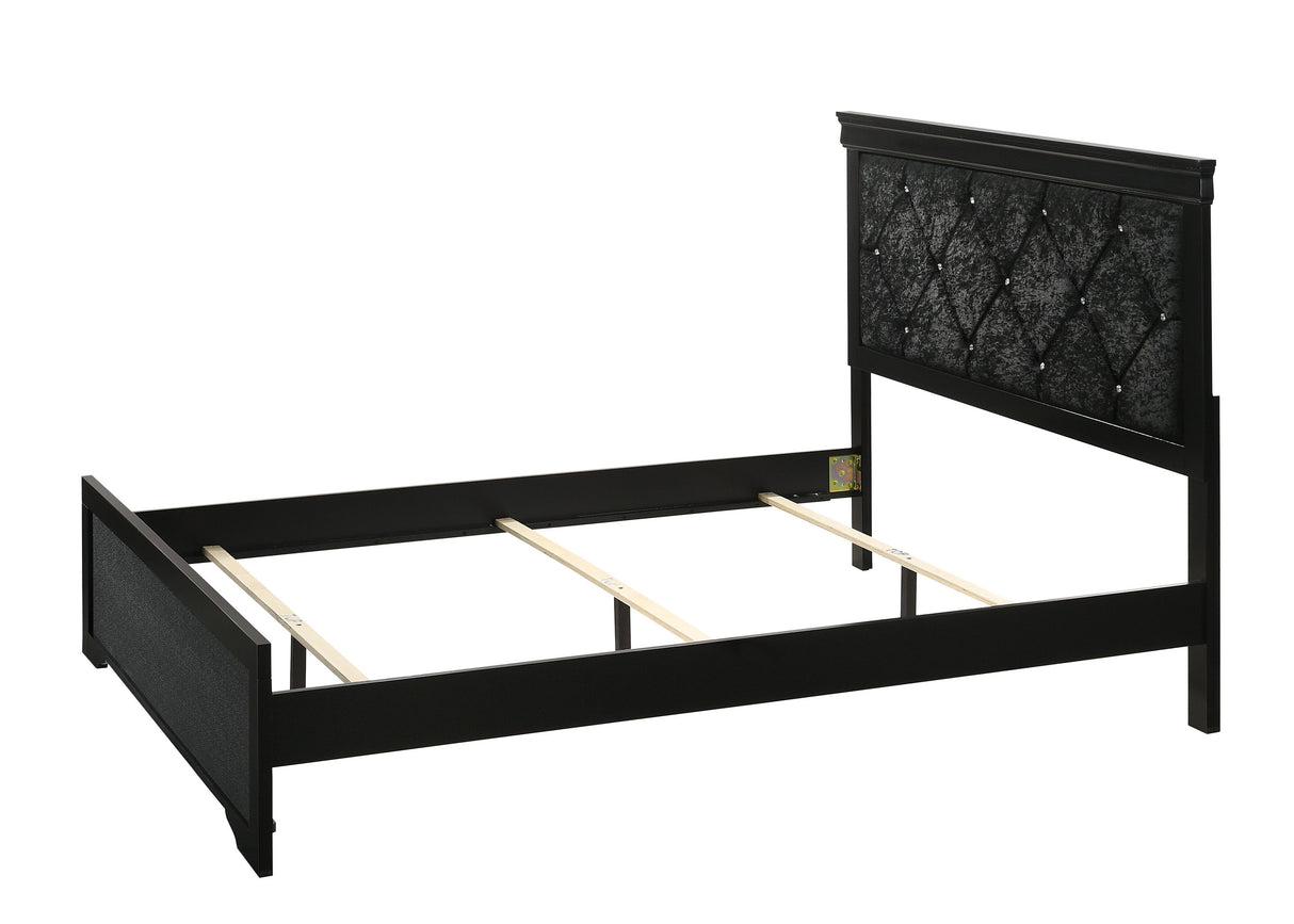 Amalia - Bed Black by Crown Mark | Bel Furniture