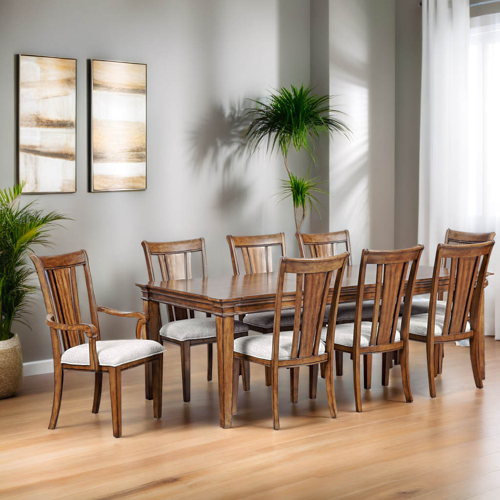 9 PIECE DINING ROOM SET by Mollai Collections | Bel Furniture