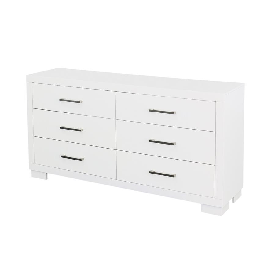Jessica - 6-drawer Dresser by CoasterEssence | Bel Furniture