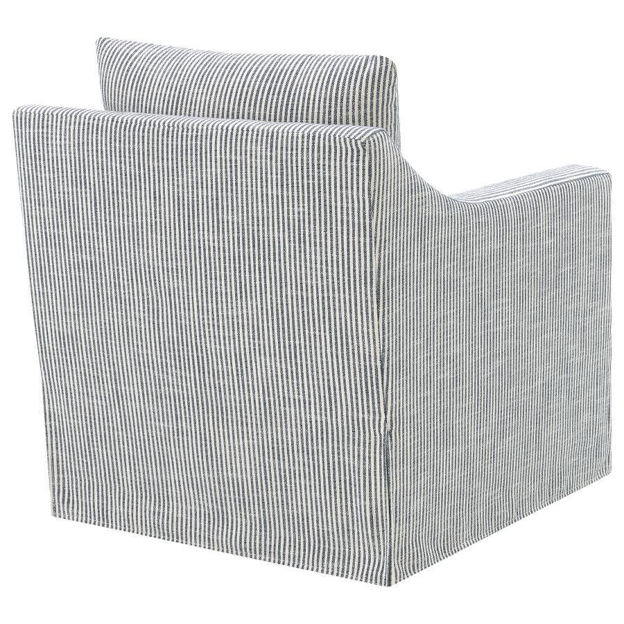 Winter - Upholstered Sloped Arm Accent Swivel Chair by Coaster Fine Furniture | Bel Furniture