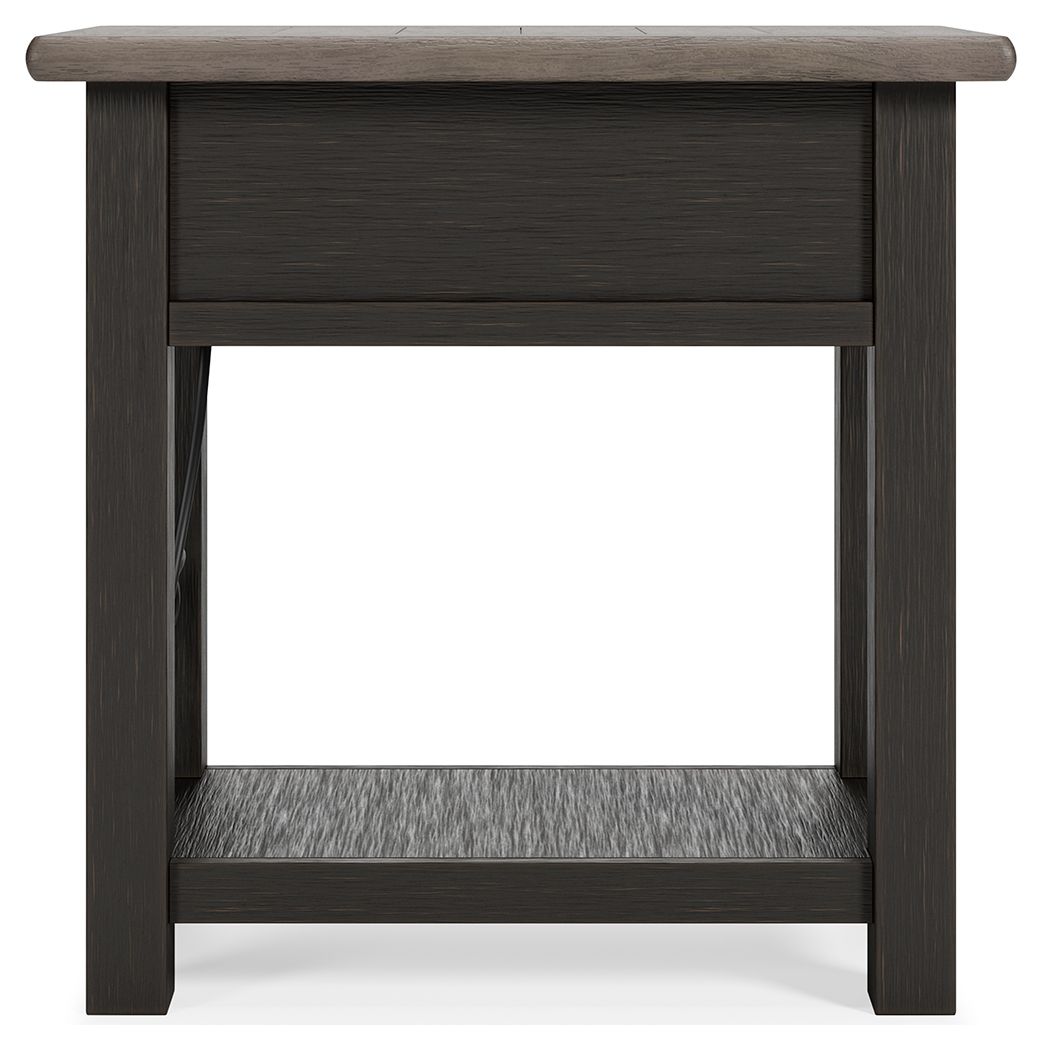 Tyler Creek - Black / Gray - Chair Side End Table by Signature Design by Ashley® | Bel Furniture