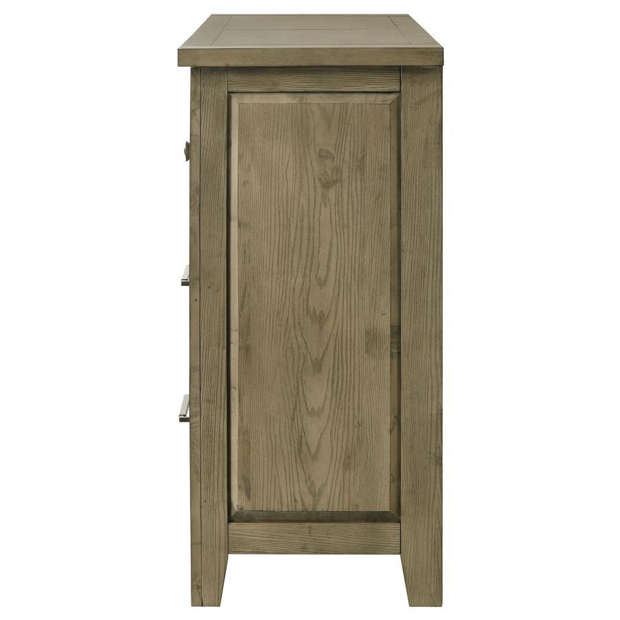 Hazlewood - 6-Drawer Bedroom Dresser Cabinet - Vineyard Oak