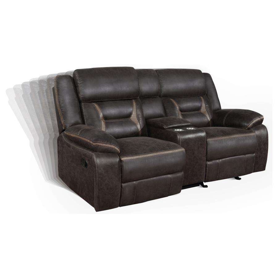 Greer - Upholstered Reclining Sofa Set by CoasterEveryday | Bel Furniture