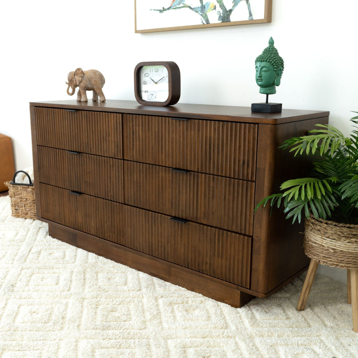 Lola - Dresser With 6 Drawers - Dark Brown