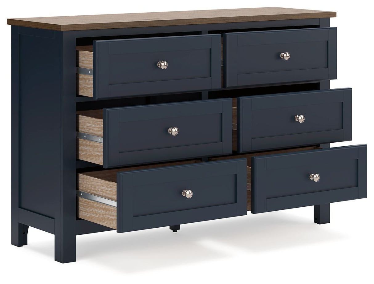 Landocken - Brown / Blue - Dresser by Signature Design by Ashley® | Bel Furniture