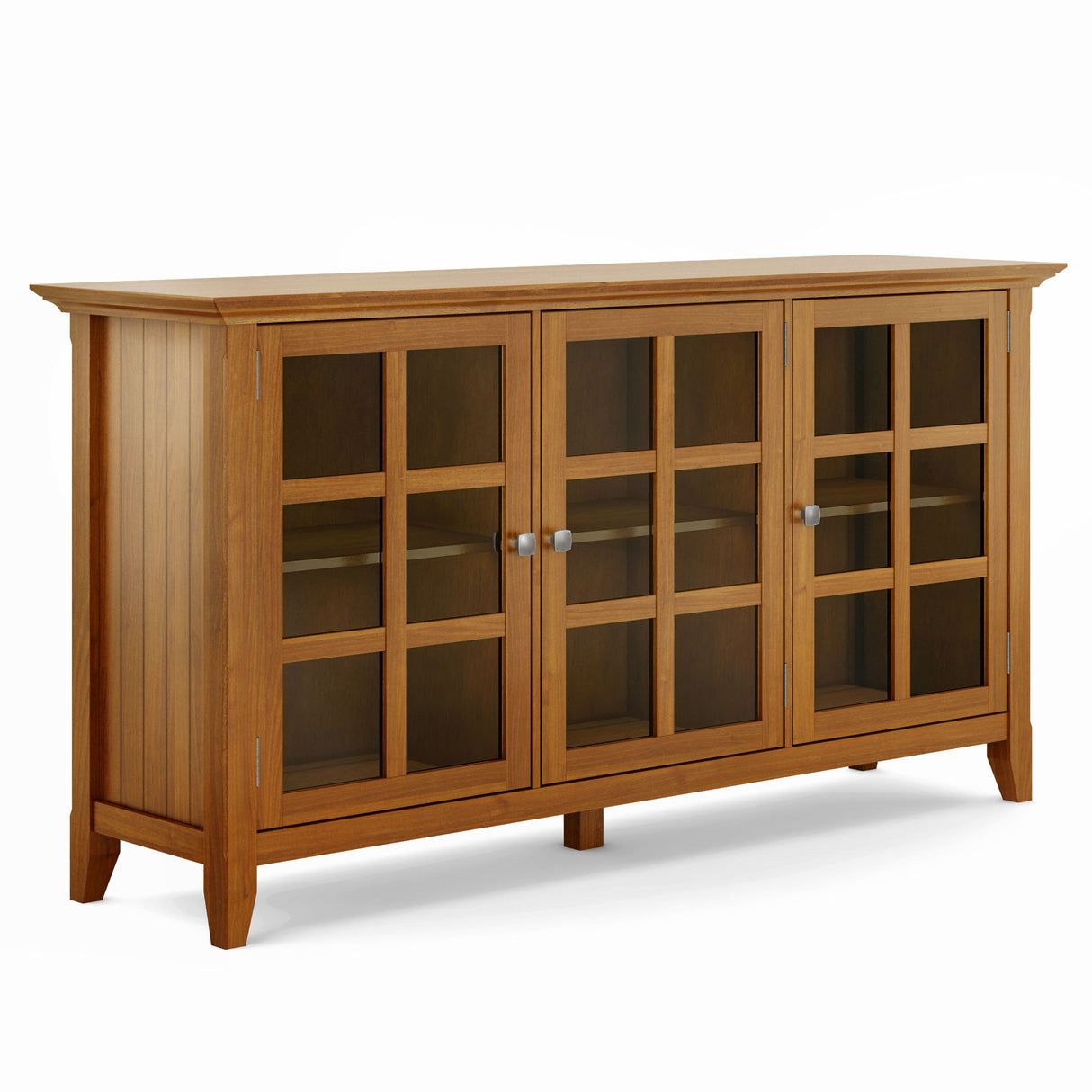 Acadian - Wide Storage Cabinet Handcrafted by Simpli-Home | Bel Furniture