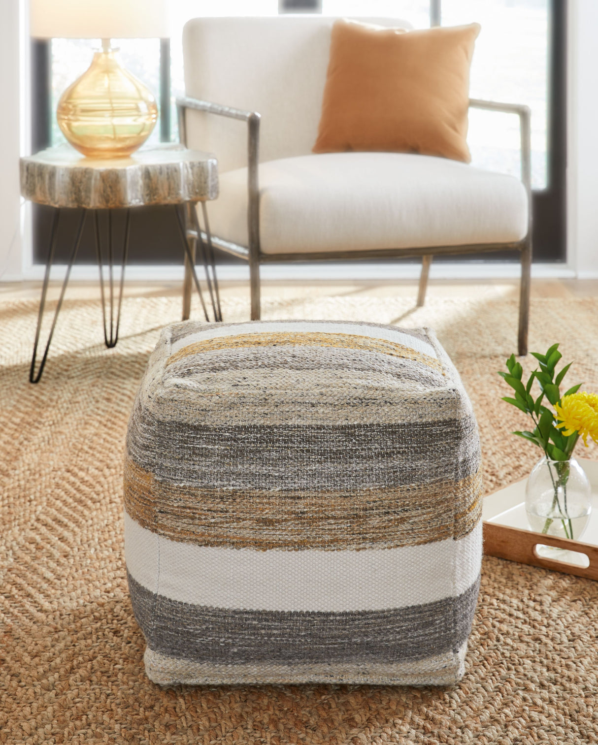 Josalind - Multi - Pouf by Signature Design by Ashley® | Bel Furniture