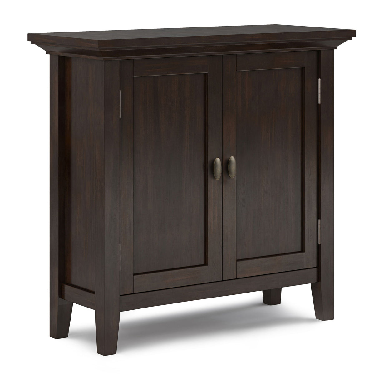 Redmond - Low Storage Cabinet - Brunette Brown by Simpli-Home | Bel Furniture