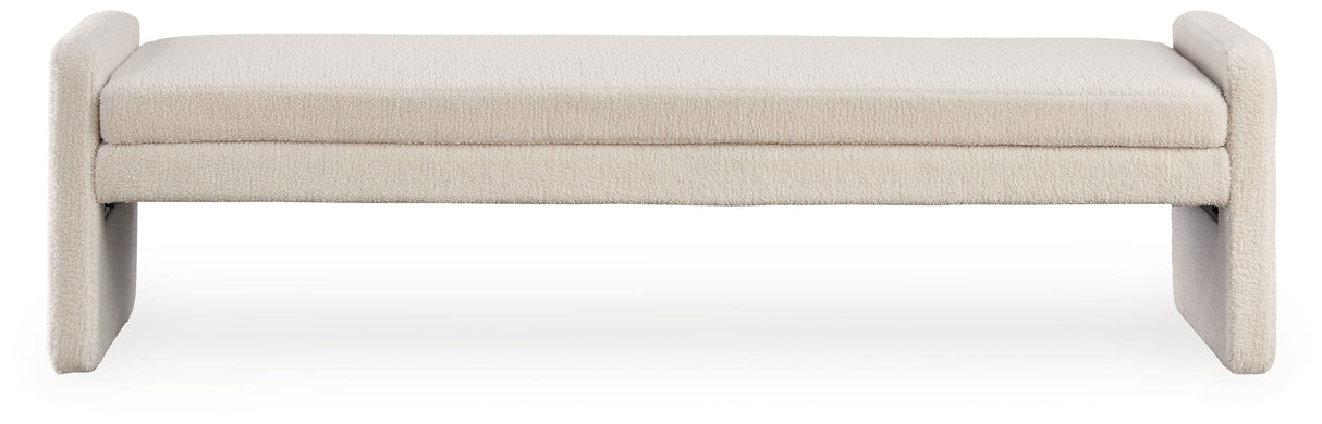 Lembertson - Ecru - Accent Bench by Signature Design by Ashley® | Bel Furniture