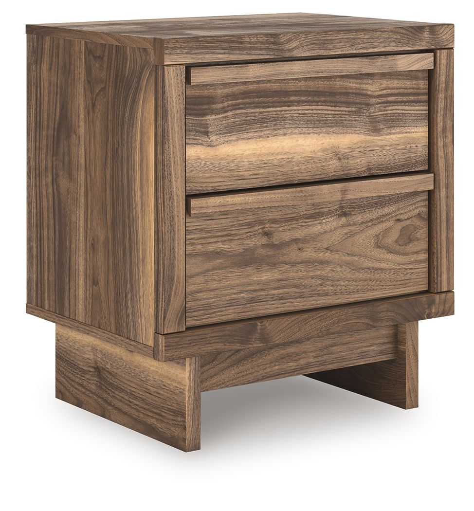 Chirason - Brown - Two Drawer Night Stand by Signature Design by Ashley® | Bel Furniture