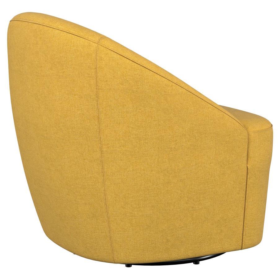Leon - Upholstered Barrel Accent Swivel Chair by Coaster Fine Furniture | Bel Furniture