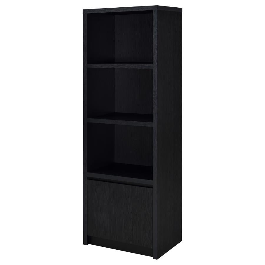 Winfield - 3-Sheld Media Tower Entertainment Pier - Black by Coaster Fine Furniture | Bel Furniture