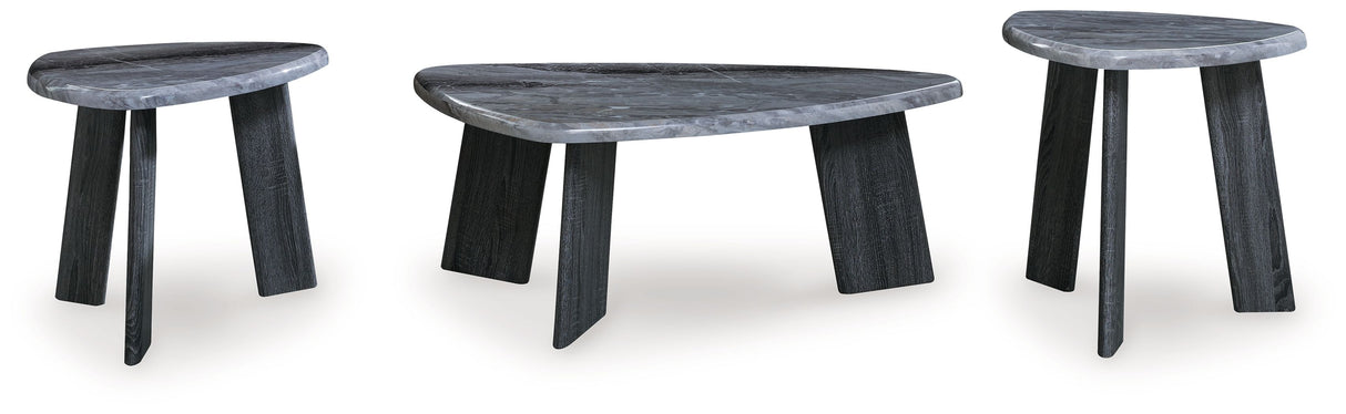 Bluebond - Gray - Occasional Table Set (Set of 3) by Signature Design by Ashley® | Bel Furniture