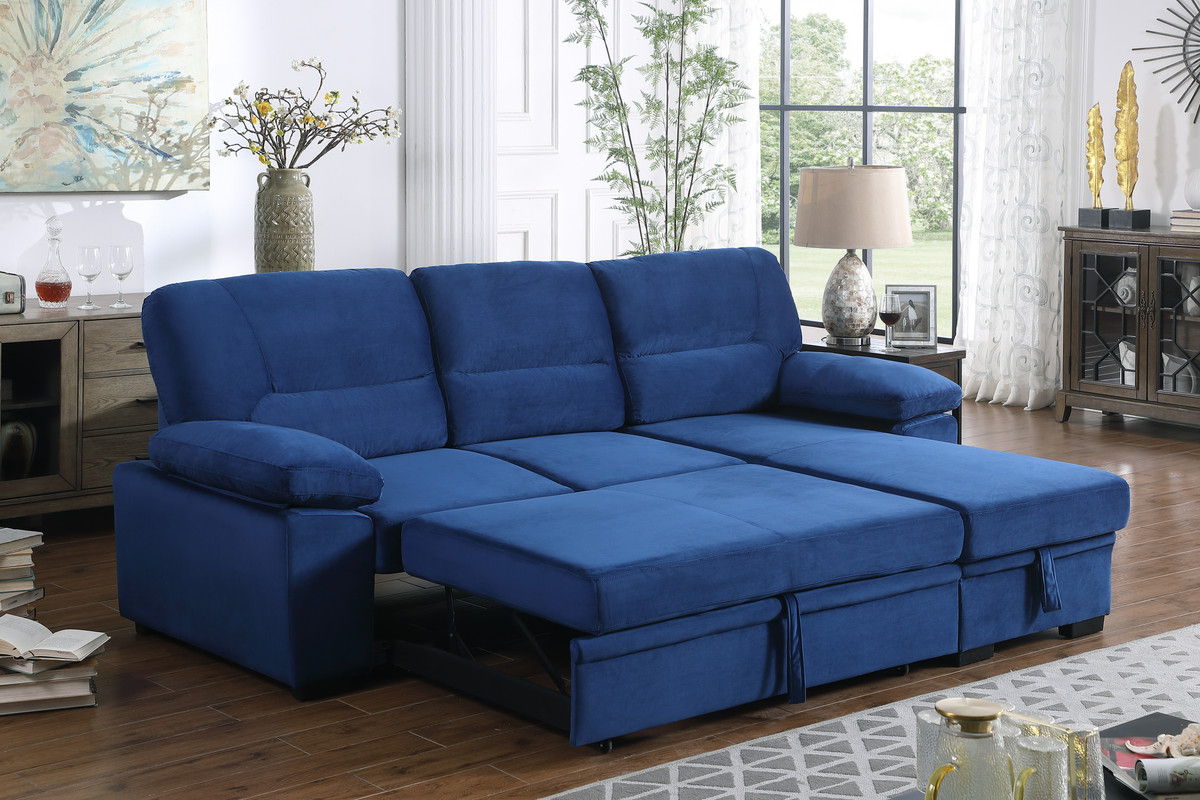 Kipling - Reversible Sleeper Sectional Sofa Chaise by Lilola Home | Bel Furniture
