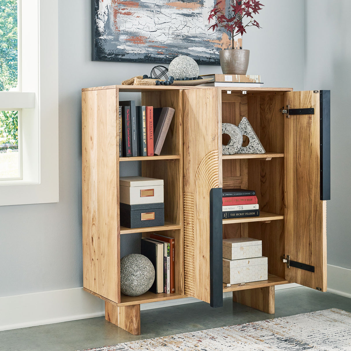 Kierwell - Natural - Accent Cabinet by Signature Design by Ashley® | Bel Furniture