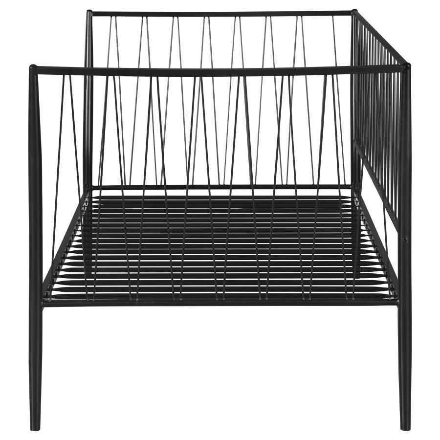 Richland - Metal Twin Daybed Bed Frame - Matte Black
