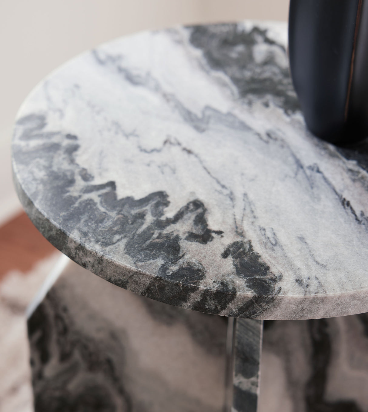 Wrenlane - Black / White / Taupe - Accent Table by Signature Design by Ashley® | Bel Furniture