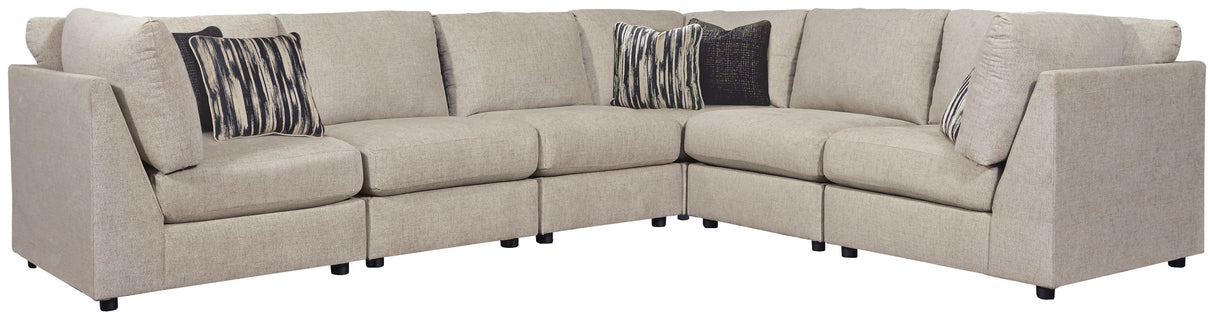 Kellway - Sectional Beige 6 Pc. Armless Chairs Corner Sectional by Signature Design by Ashley® | Bel Furniture