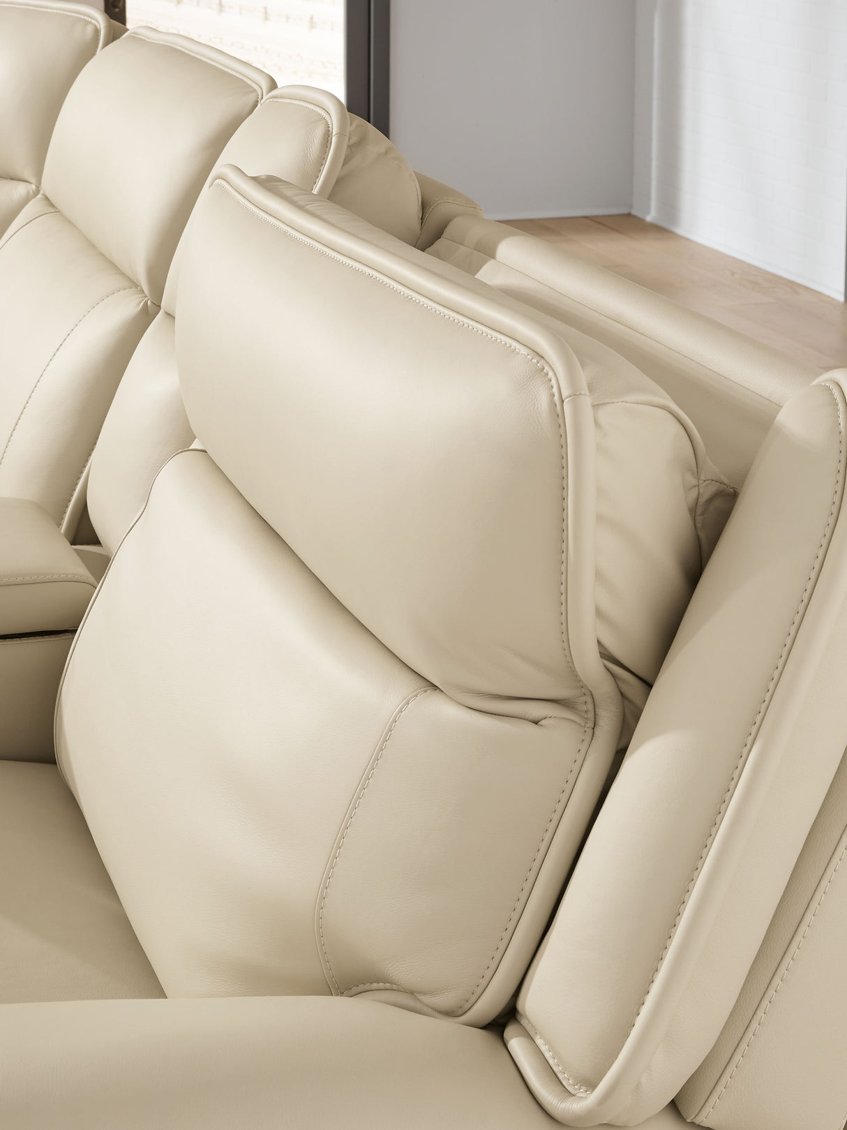 Double Deal - 3-Piece Power Reclining Sofa Sectional - Almond