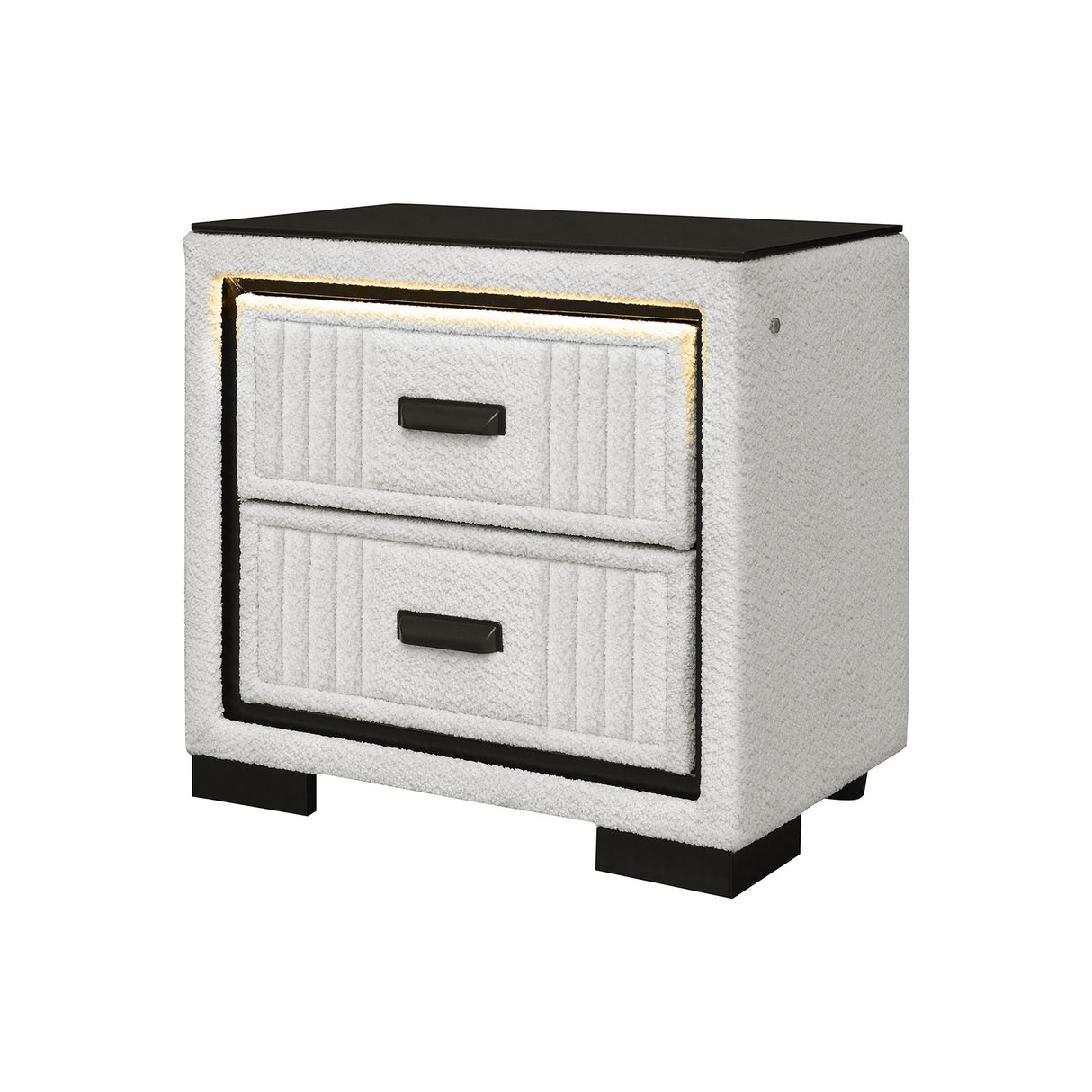 Isaiah - Nightstand With Upholstered Frame