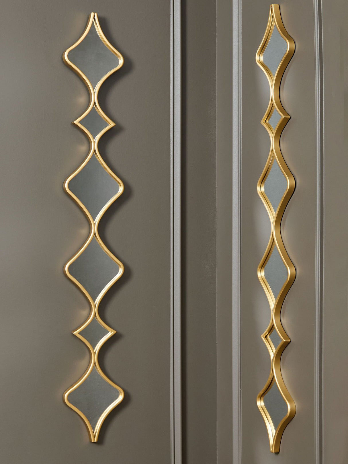 Harriswood - Gold Finish - Accent Mirror Set (Set of 2) by Signature Design by Ashley® | Bel Furniture