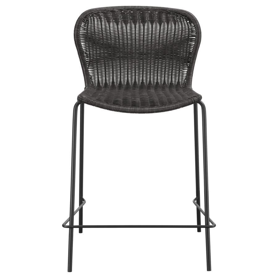 Mckinley - Faux Rattan Metal Chair (Set of 2) by CoasterEssence | Bel Furniture