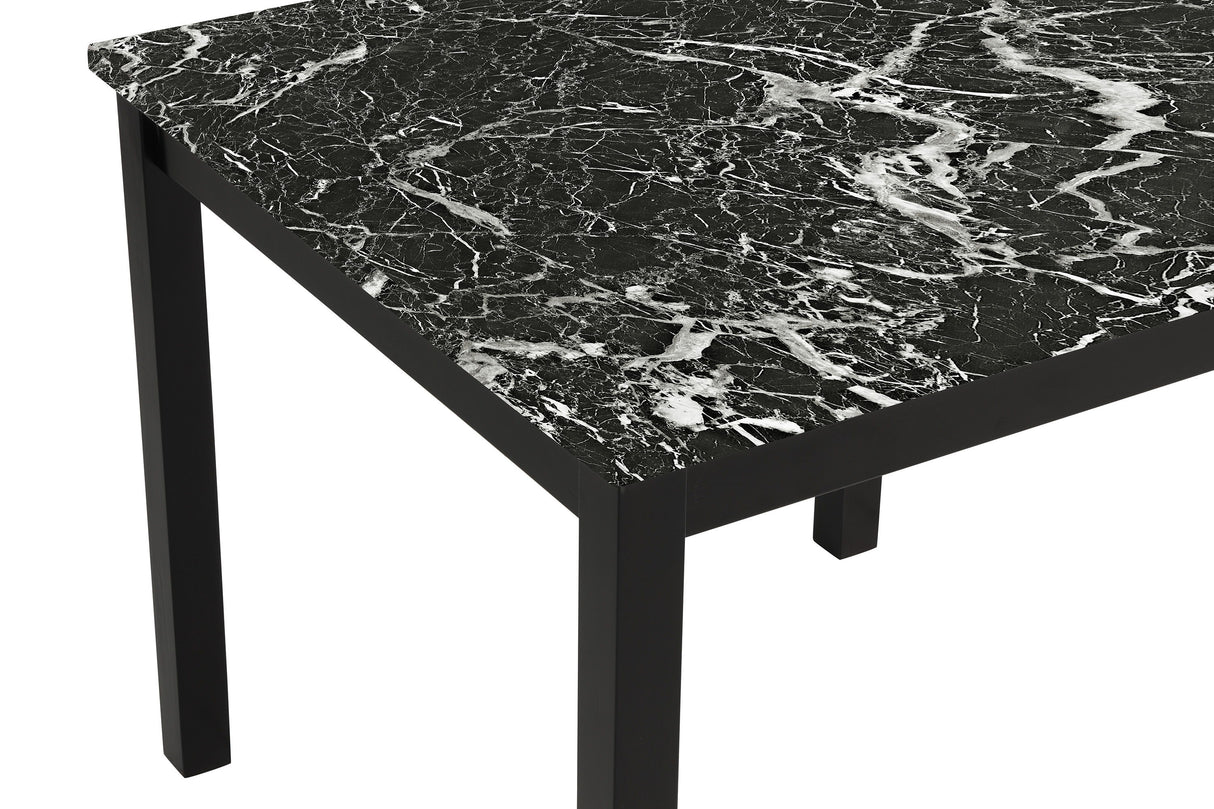 Lennon - 5 Piece Counter Height Set - All Black by Crown Mark | Bel Furniture