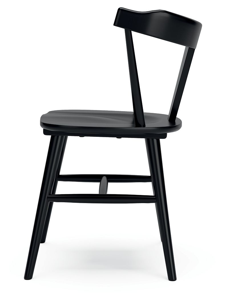 Gretlynn - Black - Dining Room Side Chair (Set of 2) by Signature Design by Ashley® | Bel Furniture