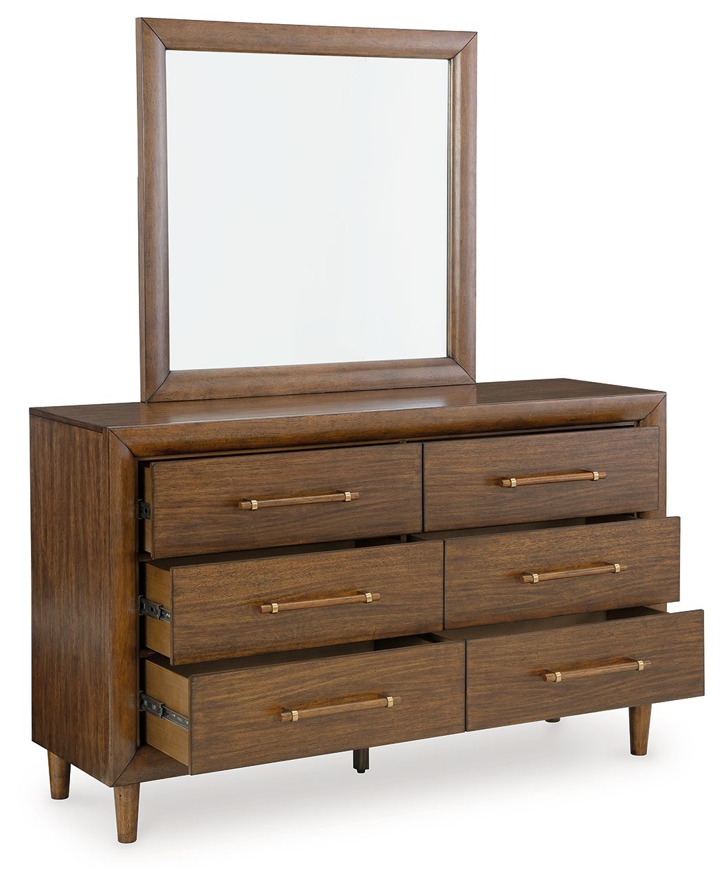 Lyncott - Brown - Dresser And Mirror by Signature Design by Ashley® | Bel Furniture