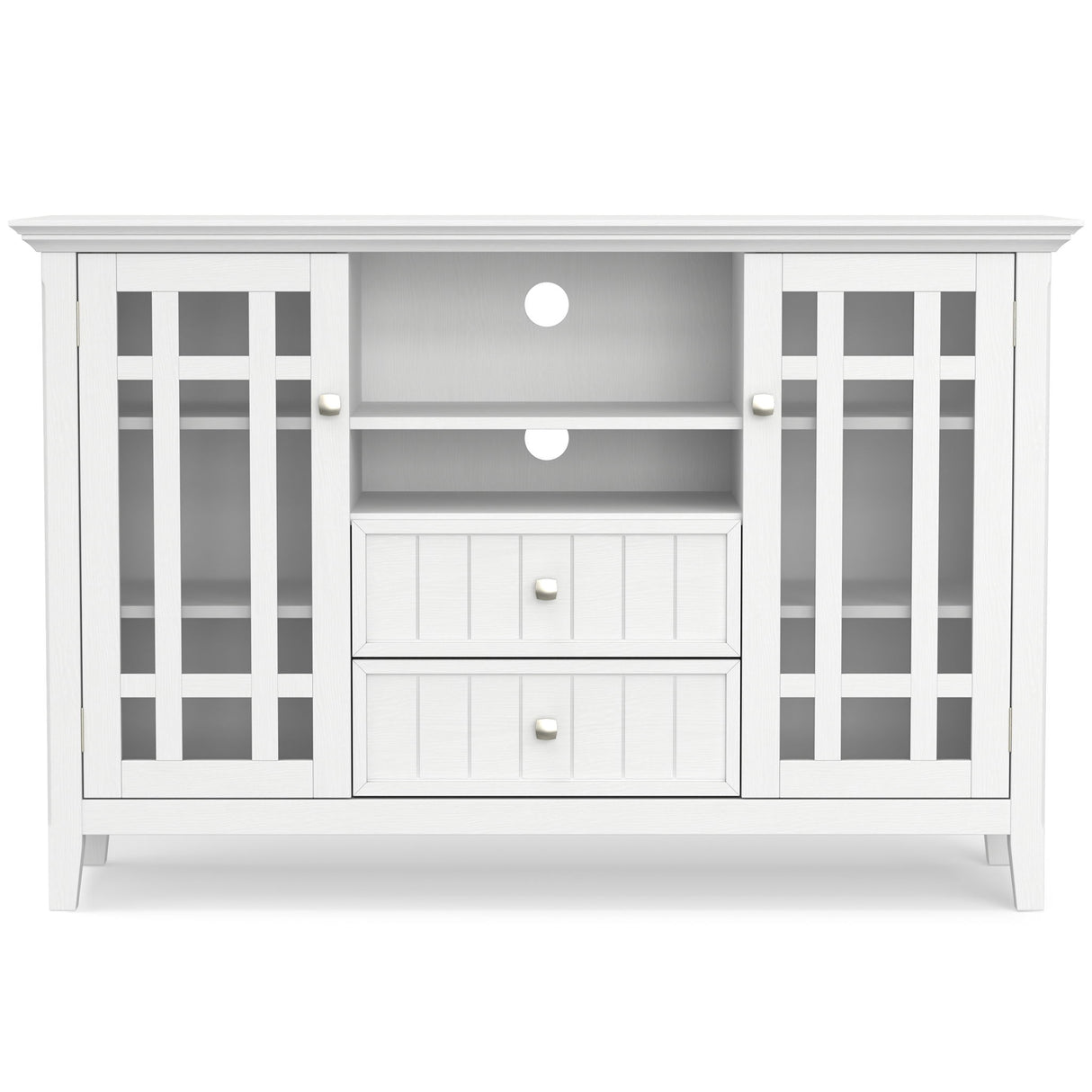 Bedford - Handcrafted Tall TV Media Stand by Simpli-Home | Bel Furniture